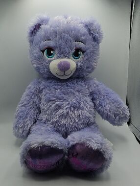 Build A Bear Workshop BAB Frozen Anna Stuffed Animal Teddy Bear Plush Lavender
